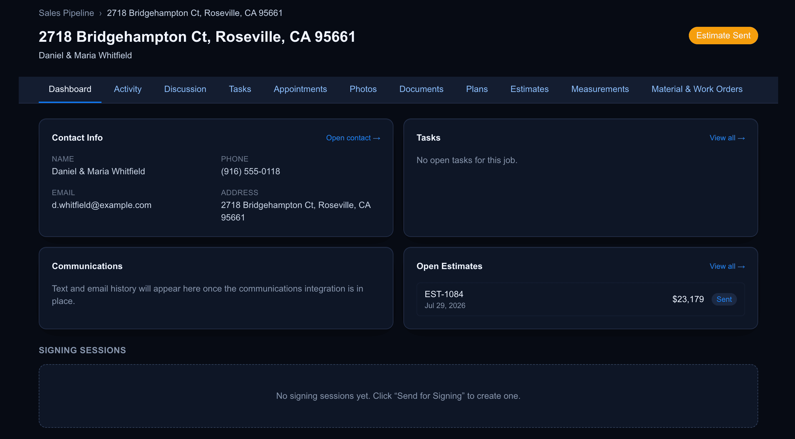 A live job running in ACE Platforms